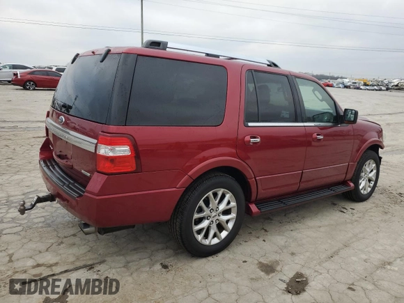 2016 Ford Expedition Limited with VIN 1FMJU2AT6GEF39017, listed as a Copart auction lot 85865614 with 190,359 mi miles and Salvage title. Bid and sale history available at DreamBid. Image 3.