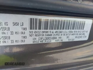 2019 Jeep Cherokee Limited с VIN 1C4PJLDB2KD143844, выставлен на аукционе IAAI как лот 41597887 с пробегом 134 906 миль миль и . История ставок и продаж доступна на DreamBid. Изображение 9.