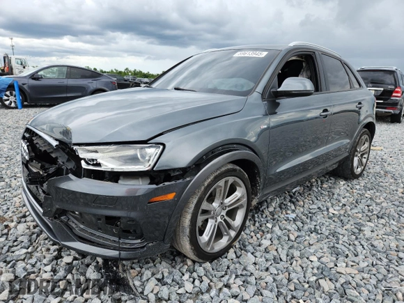 2018 Audi Q3 Premium z VIN WA1BCCFS3JR015478, wystawiony jako Copart lot #59613945 z przebiegiem 96 841 mil mil oraz Szkoda całkowita • Salvage title. Historia ofert i sprzedaży dostępna na DreamBid. Obrazek 1.