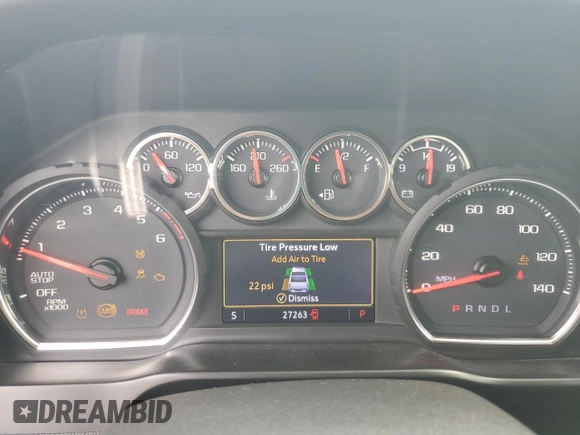 2020 Chevrolet Silverado 1500 LT with VIN 3GCPWCET0LG185071, listed as a Copart auction lot 56891535 with 27,263 mi miles and Clean Title. Bid and sale history available at DreamBid. Image 9.