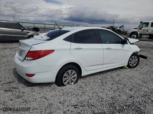 2016 Hyundai Accent SE with VIN KMHCT4AE1GU979578, listed as a Copart auction lot 51069975 with 128,221 mi miles and Salvage Title. Bid and sale history available at carsss.com. Image 3.