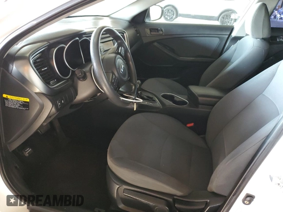 2015 Kia Optima LX with VIN KNAGM4A72F5664038, listed as a Copart auction lot 63708725 with 115,319 mi miles and Salvage title. Bid and sale history available at DreamBid. Image 7.