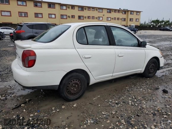 2002 Toyota ECHO with VIN JTDBT123X25021604, listed as a Copart auction lot 59541195 with Not provided miles and Salvage title. Bid and sale history available at DreamBid. Image 3.