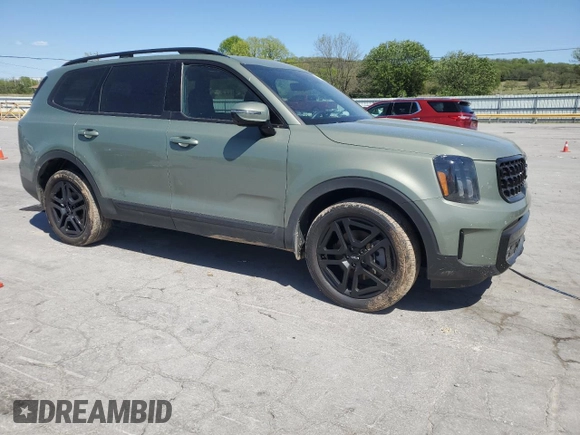 2024 Kia Telluride SX Prestige X-Line with VIN 5XYP5DGC0RG532699, listed as a Copart auction lot 52820365 with 10,455 mi miles and Salvage title. Bid and sale history available at DreamBid. Image 4.