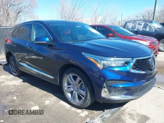 2021 Acura RDX w/Advance Package with VIN 5J8TC2H74ML015916, listed as a IAAI auction lot 41662208 with 40,678 mi miles. Bid and sale history available at carsss.com. Image 1.