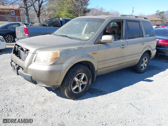 2008 Honda Pilot EX-L with VIN 5FNYF18778B052859, listed as a IAAI auction lot 41695095 with 249,207 mi miles. Bid and sale history available at carsss.com. Image 2.