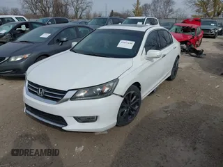 2013 Honda Accord Sdn EX-L with VIN 1HGCR2F83DA275519, listed as a IAAI auction lot 41691149 with 156,334 mi miles. Bid and sale history available at carsss.com. Image 2.