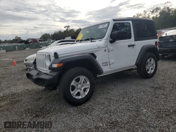 2020 Jeep Wrangler Sport with VIN 1C4GJXAG4LW210506, listed as a Copart auction lot 81745024 with 28,863 mi miles and Salvage title. Bid and sale history available at DreamBid. Image 1.
