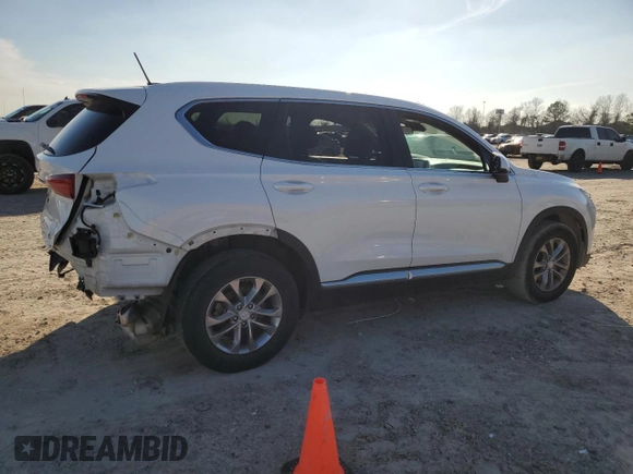 2019 Hyundai Santa Fe SE with VIN 5NMS23AD8KH109136, listed as a Copart auction lot 36473483 with 59,690 mi miles and . Bid and sale history available at DreamBid. Image 3.