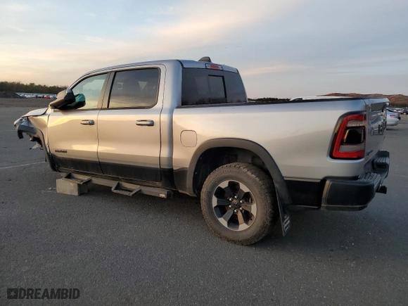 2019 Ram 1500 Rebel with VIN 1C6SRFLT2KN698535, listed as a Copart auction lot 81854214 with 61,586 mi miles and Clean Title. Bid and sale history available at carsss.com. Image 2.