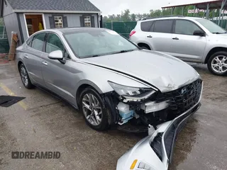 2020 Hyundai Sonata SEL z VIN 5NPEF4JA8LH036125, wystawiony jako IAAI lot #42231048 z przebiegiem 46 519 mil mil oraz . Historia ofert i sprzedaży dostępna na DreamBid. Obrazek 1.