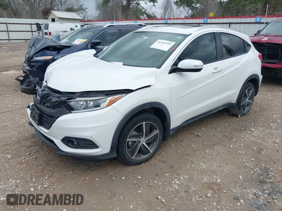 2021 Honda HR-V EX-L with VIN 3CZRU5H72MM715787, listed as a IAAI auction lot 41543392 with 39,661 mi miles. Bid and sale history available at carsss.com. Image 18.