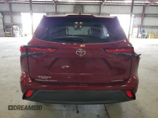2023 Toyota Highlander L with VIN 5TDKDRAH7PS525652, listed as a Copart auction lot 59927905 with 21,642 mi miles and Salvage title. Bid and sale history available at DreamBid. Image 6.