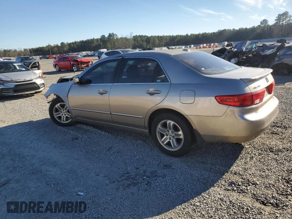 2005 Honda Accord EX with VIN 1HGCM56775A054952, listed as a Copart auction lot 54513305 with 232,597 mi miles and Salvage Title. Bid and sale history available at DreamBid. Image 2.
