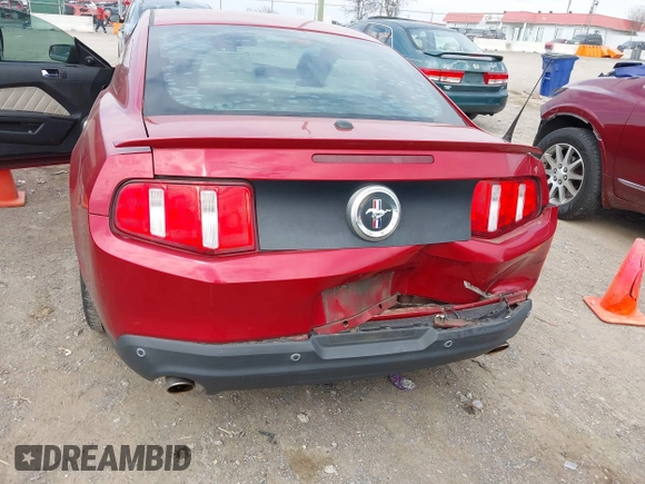 2012 Ford Mustang V6 Premium with VIN 1ZVBP8AM6C5262808, listed as a IAAI auction lot 41907866 with 121,630 mi miles. Bid and sale history available at carsss.com. Image 6.