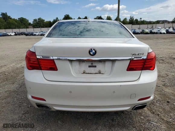 2010 BMW 7 Series 750i with VIN WBAKA8C5XACY36150, listed as a Copart auction lot 72441914 with 100,549 mi miles and Salvage Title. Bid and sale history available at carsss.com. Image 6.