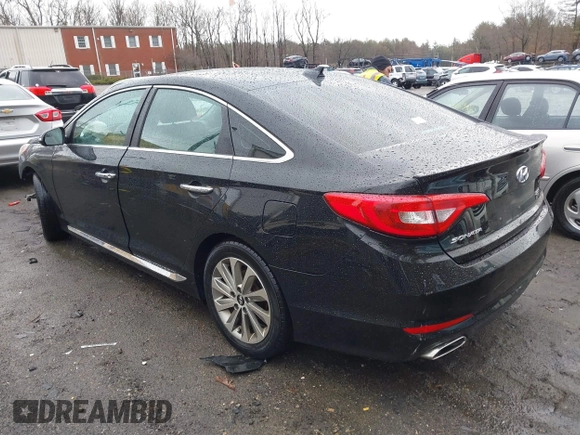 2017 Hyundai Sonata Sport with VIN 5NPE34AF1HH480121, listed as a IAAI auction lot 41823070 with 81,569 mi miles. Bid and sale history available at carsss.com. Image 3.