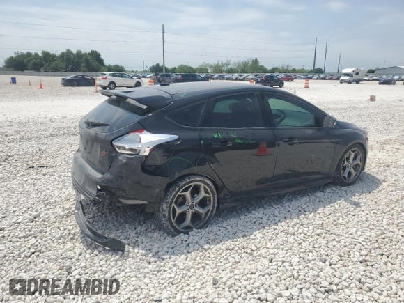 2018 Ford Focus ST with VIN 1FADP3L98JL216595, listed as a Copart auction lot 52825155 with 96,617 mi miles and Salvage Title. Bid and sale history available at DreamBid. Image 3.