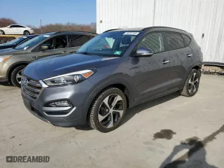 2016 Hyundai Tucson Limited with VIN KM8J3CA20GU203899, listed as a Copart auction lot 50232195 with 91,585 mi miles and Salvage Title. Bid and sale history available at carsss.com. Image 1.