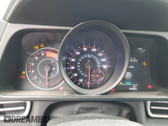 2021 Hyundai Elantra SEL with VIN 5NPLM4AG9MH018798, listed as a Copart auction lot 86608574 with 75,958 mi miles and Salvage Title. Bid and sale history available at carsss.com. Image 9.