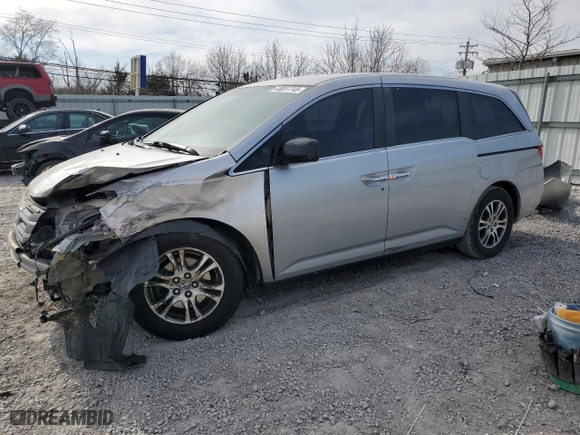 2013 Honda Odyssey EX with VIN 5FNRL5H44DB047963, listed as a Copart auction lot 48851745 with 179,637 mi miles and Salvage Title. Bid and sale history available at carsss.com. Image 1.