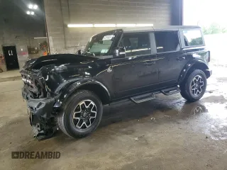 2023 Ford Bronco with VIN 1FMEE5DP3PLB48496, listed as a Copart auction lot 62566355 with 48,307 mi miles and Salvage title. Bid and sale history available at DreamBid. Image 1.