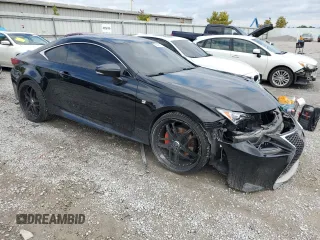 2015 Lexus RC 350 with VIN JTHSE5BC6F5001422, listed as a Copart auction lot 65843974 with 198,583 mi miles and Salvage Title. Bid and sale history available at carsss.com. Image 4.