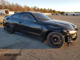 2022 BMW M4 Competition xDrive with VIN WBS43AZ04NCH63092, listed as a Copart auction lot 82415294 with 35,659 mi miles and Salvage Title. Bid and sale history available at carsss.com. Image 4.