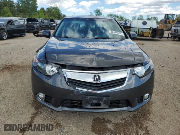 2011 Acura TSX with VIN JH4CU2F65BC010712, listed as a Copart auction lot 58199505 with 80,651 mi miles and Salvage title. Bid and sale history available at DreamBid. Image 5.