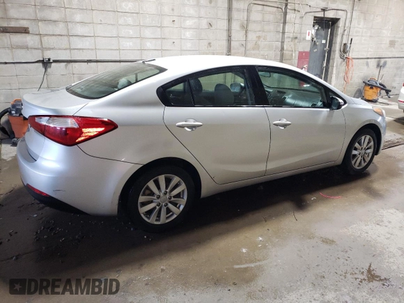 2014 Kia Forte LX with VIN KNAFX4A64E5243348, listed as a Copart auction lot 51270605 with 110,241 mi miles and Salvage Title. Bid and sale history available at DreamBid. Image 3.