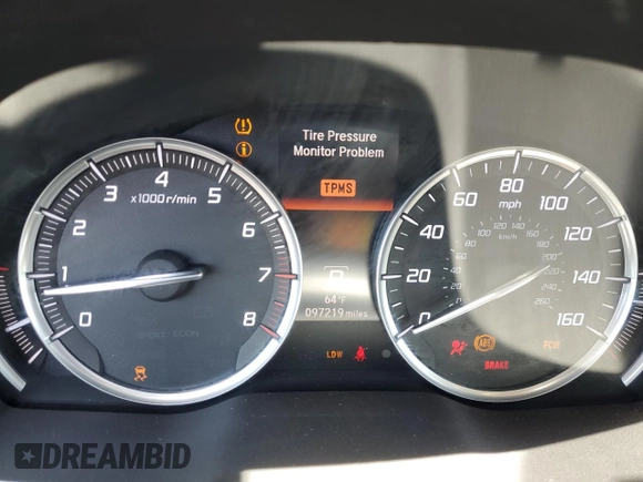 2015 Acura MDX Technology z VIN 5FRYD4H44FB014238, wystawiony jako Copart lot #53738935 z przebiegiem 97 219 mil mil oraz Szkoda całkowita • Salvage title. Historia ofert i sprzedaży dostępna na DreamBid. Obrazek 9.