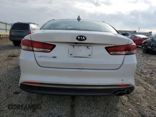 2017 Kia Optima LX with VIN 5XXGT4L38HG133070, listed as a Copart auction lot 85195614 with 128,196 mi miles and Salvage Title. Bid and sale history available at carsss.com. Image 6.
