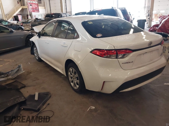 2022 Toyota Corolla LE with VIN JTDEPMAE8N3007433, listed as a IAAI auction lot 41665118 with 54,875 mi miles. Bid and sale history available at carsss.com. Image 3.