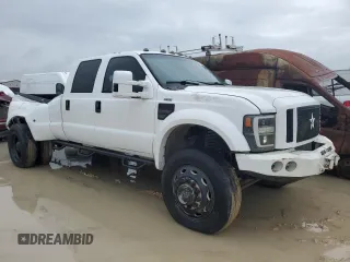 2008 Ford F-450 XL with VIN 1FTXW43R78EA89840, listed as a Copart auction lot 63875354 with 192,245 mi miles and Salvage Title. Bid and sale history available at carsss.com. Image 4.