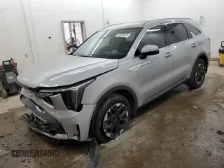 2025 Kia Sorento S with VIN 5XYRL4JC9SG320350, listed as a Copart auction lot 58026425 with 8,828 mi miles and Salvage title. Bid and sale history available at DreamBid. Image 1.