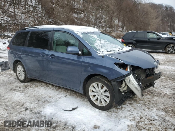 2014 Toyota Sienna LE with VIN 5TDJK3DCXES093229, listed as a Copart auction lot 44537185 with 120,597 mi miles and Salvage Title. Bid and sale history available at DreamBid. Image 4.