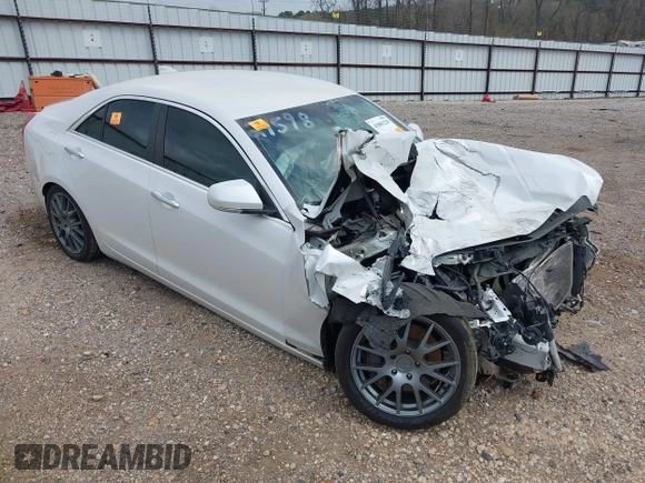 2015 Cadillac ATS Sedan Luxury RWD with VIN 1G6AB5RX4F0130905, listed as a IAAI auction lot 41801229 with 1 mi miles. Bid and sale history available at carsss.com. Image 1.