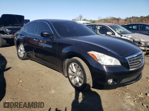 2012 Infiniti M37 with VIN JN1BY1AR2CM393309, listed as a Copart auction lot 76657634 with 109,375 mi miles and Salvage Title. Bid and sale history available at carsss.com. Image 4.