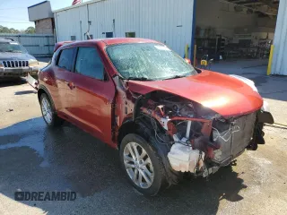 2015 Nissan Juke SV with VIN JN8AF5MV7FT558459, listed as a Copart auction lot 46813295 with 91,593 mi miles and Salvage title. Bid and sale history available at DreamBid. Image 4.