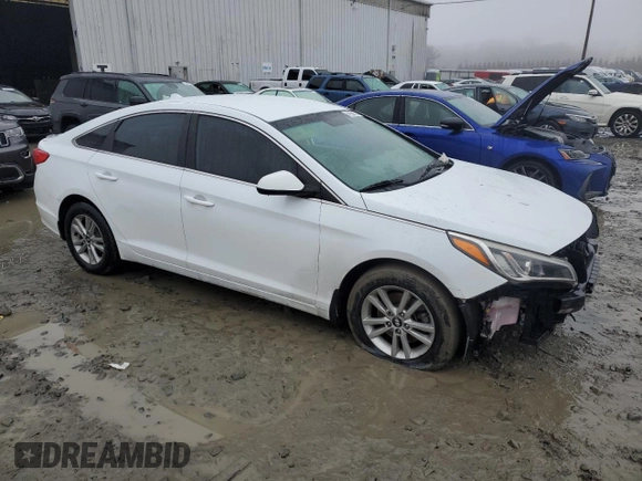 2017 Hyundai Sonata SE with VIN 5NPE24AF2HH482382, listed as a Copart auction lot 44988975 with 131,099 mi miles and Salvage Title. Bid and sale history available at DreamBid. Image 4.