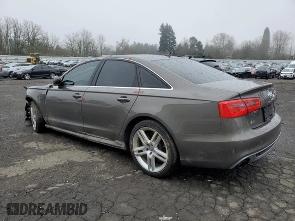 2015 Audi A6 Premium Plus with VIN WAUFGAFC4FN011105, listed as a Copart auction lot 54361885 with 124,181 mi miles and Salvage title. Bid and sale history available at DreamBid. Image 2.