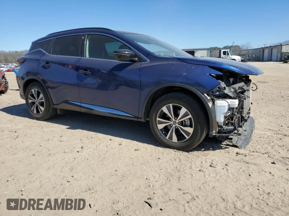 2021 Nissan Murano SV with VIN 5N1AZ2BS1MC107269, listed as a Copart auction lot 46863225 with 83,939 mi miles and Clean Title. Bid and sale history available at DreamBid. Image 4.