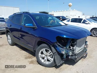 2022 GMC Terrain SLE with VIN 3GKALMEV0NL299267, listed as a IAAI auction lot 41845193 with 9,581 mi miles. Bid and sale history available at carsss.com. Image 1.