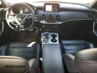 2021 Kia Stinger GT2 with VIN KNAE55LCXM6089814, listed as a Copart auction lot 87537165 with 41,773 mi miles and Salvage Title. Bid and sale history available at carsss.com. Image 8.
