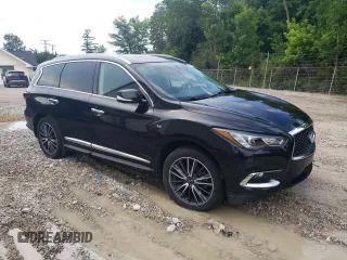 2019 Infiniti QX60 Luxe with VIN 5N1DL0MM9KC517056, listed as a Copart auction lot 62558455 with 69,808 mi miles and Clean title. Bid and sale history available at DreamBid. Image 4.