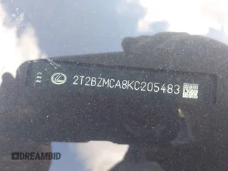 2019 Lexus RX 350 with VIN 2T2BZMCA8KC205483, listed as a IAAI auction lot 42693565 with 36,852 mi miles and . Bid and sale history available at DreamBid. Image 17.