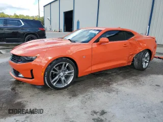 2019 Chevrolet Camaro 2LT with VIN 1G1FD1RX5K0111823, listed as a Copart auction lot 73771734 with 43,840 mi miles and Salvage Title. Bid and sale history available at carsss.com. Image 1.