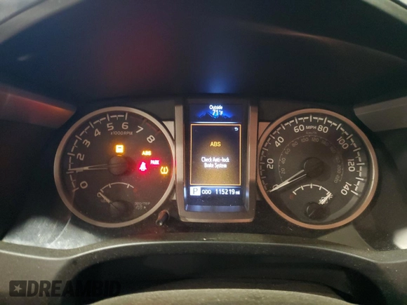 2017 Toyota Tacoma SR5 with VIN 3TMCZ5AN2HM078671, listed as a Copart auction lot 58491345 with 115,219 mi miles and Salvage title. Bid and sale history available at DreamBid. Image 9.