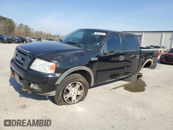 2004 Ford F-150 XLT with VIN 1FTPW14594KD06455, listed as a Copart auction lot 49157825 with 104,542 mi miles and Salvage Title. Bid and sale history available at carsss.com. Image 1.
