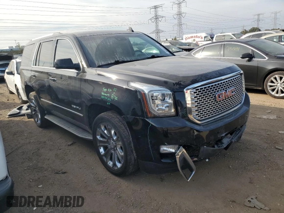2016 GMC Yukon Denali with VIN 1GKS2CKJ5GR433172, listed as a Copart auction lot 72174934 with 60,453 mi miles and Salvage Title. Bid and sale history available at carsss.com. Image 4.